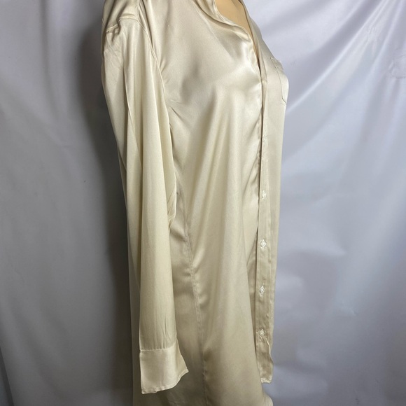 Frank Eileen size XS NWOT silk’s styles mart shirt dress button down women’s - Picture 6 of 12